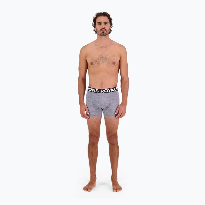 Boxer termici da uomo Mons Royale Hold 'em Shorty Merino grigio erica 4