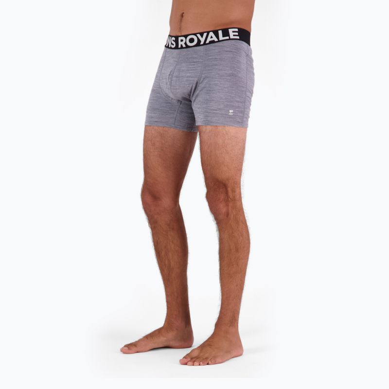 Boxer termici da uomo Mons Royale Hold 'em Shorty Merino grigio erica 6