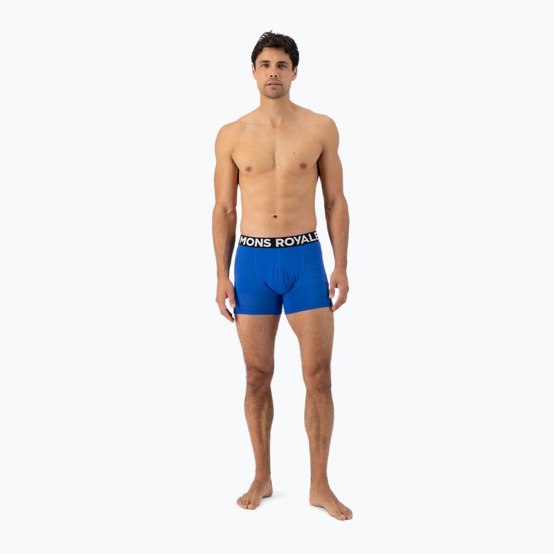 Boxer termici da uomo Mons Royale Hold 'em Shorty Merino cobalto 4