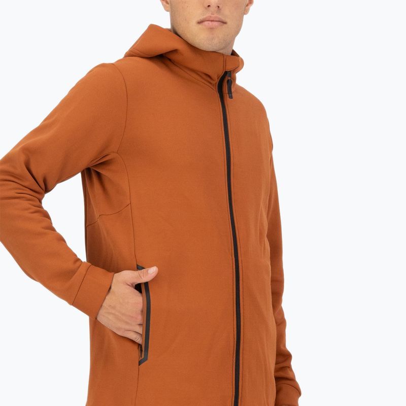 Uomo Mons Royale Arcadia Merino Fleece Hoody zenzero 5