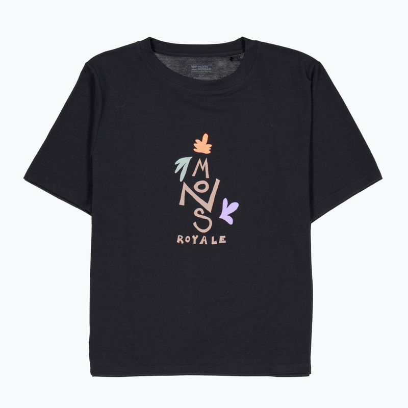 Maglietta da donna Mons Royale Icon Relaxed Tee nero 6