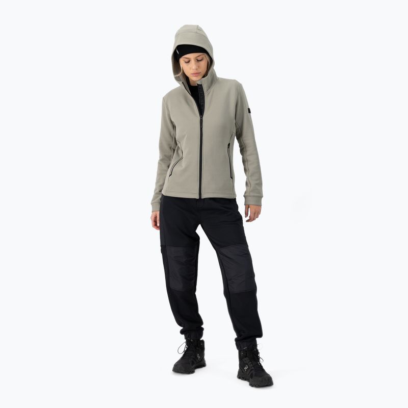 Felpa donna Mons Royale Arcadia Merino Fleece Hoody asciugata salvia 2