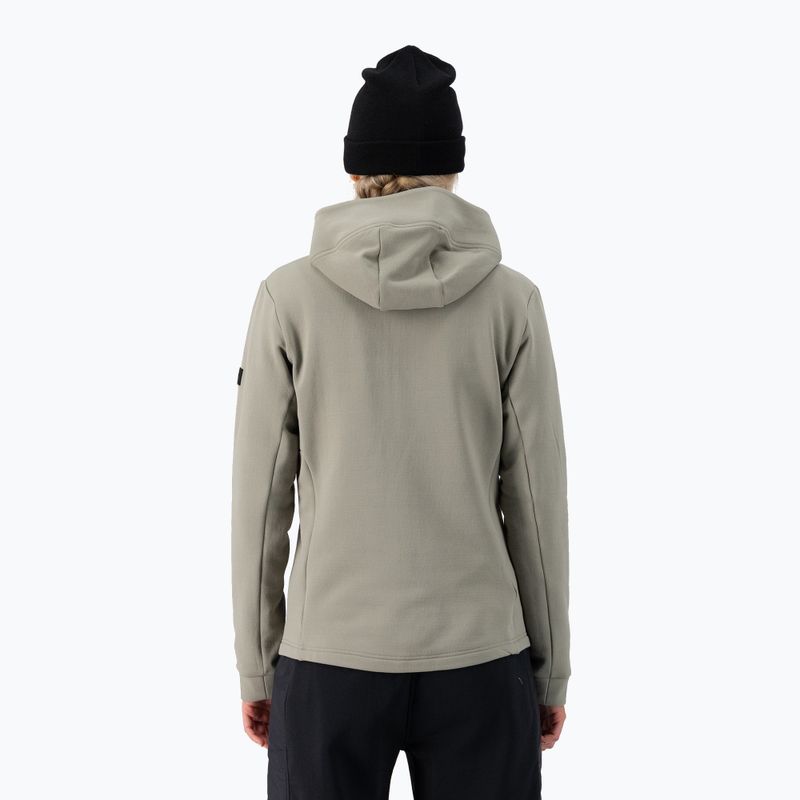 Felpa donna Mons Royale Arcadia Merino Fleece Hoody asciugata salvia 3