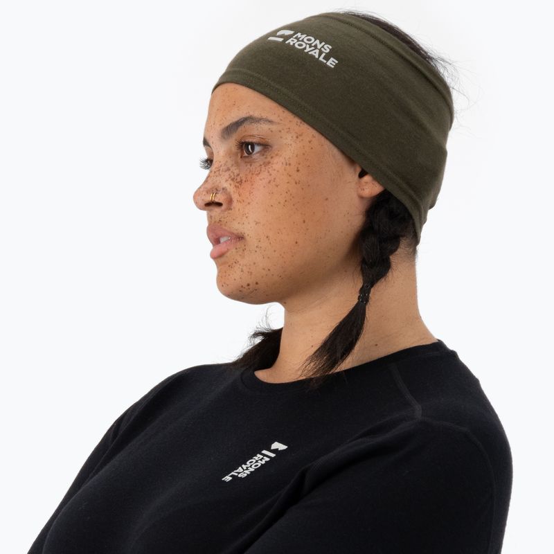 Mons Royale Haines Merino fascia oliva scura 3