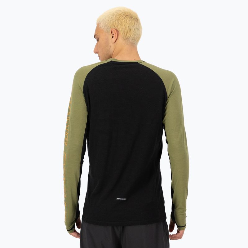 Maglia termica da uomo Mons Royale Temple Merino fern/black 2