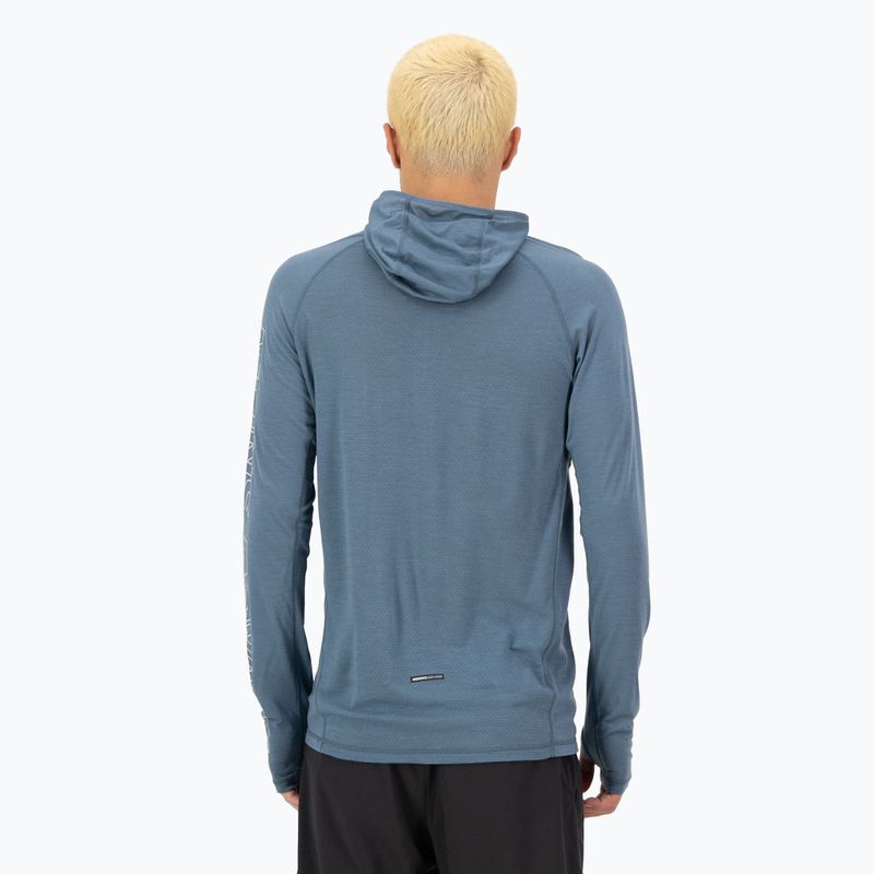 Felpa termica da uomo Mons Royale Temple Tech Hood grigio erica/blu goblin 2