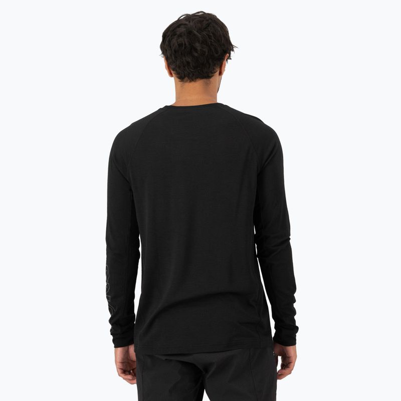 Maniche lunghe termiche da uomo Mons Royale Tarn Merino 9 ferro/nero 2