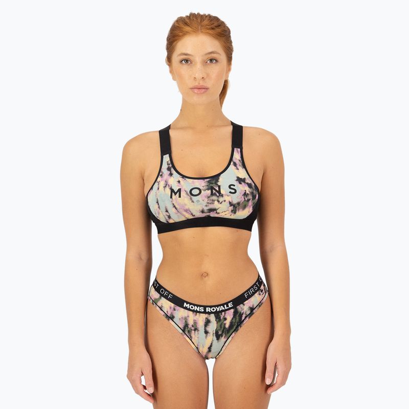 Reggiseno termico Mons Royale Stella Merino X-Back nero 2