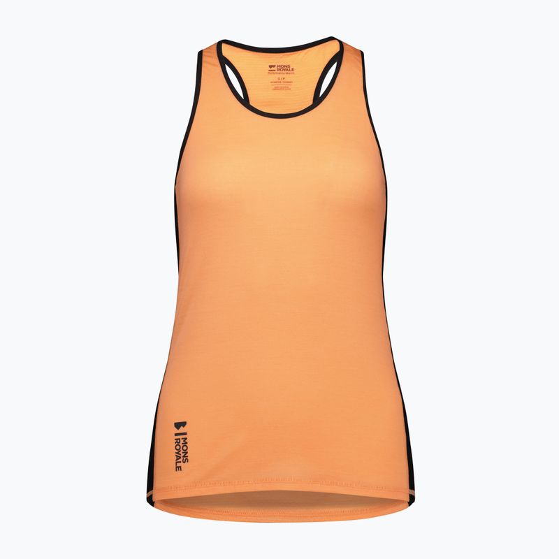 Maglietta termica donna Mons Royale Bella Merino Tank punch/black 3