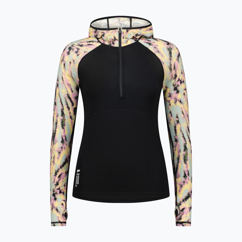 Felpa termica da donna Mons Royale Bella Tech Hood nero 3