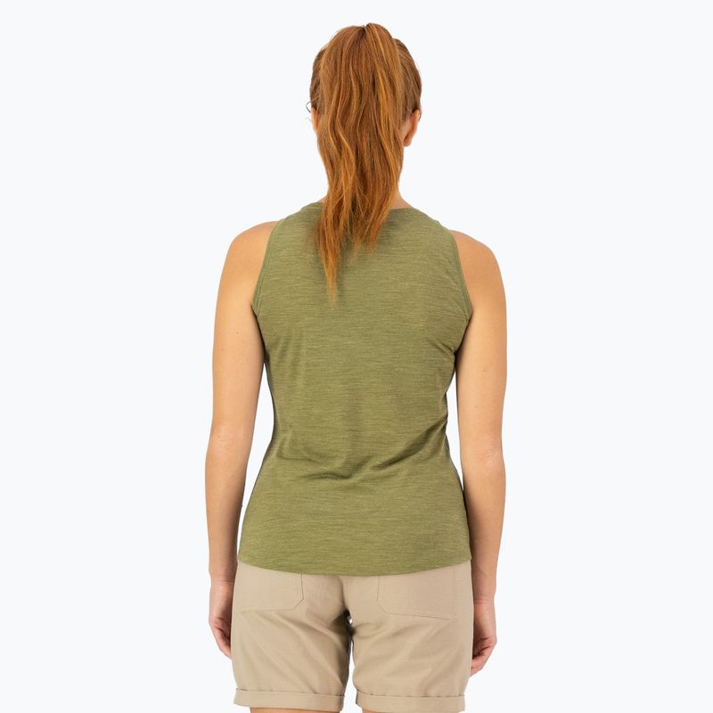 Canotta termica attiva da donna Mons Royale Zephyr Tencel Tank felce 2