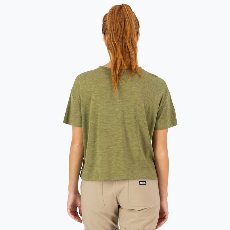 Maglietta termica da donna Mons Royale Zephyr Tencel Boxy fern 2