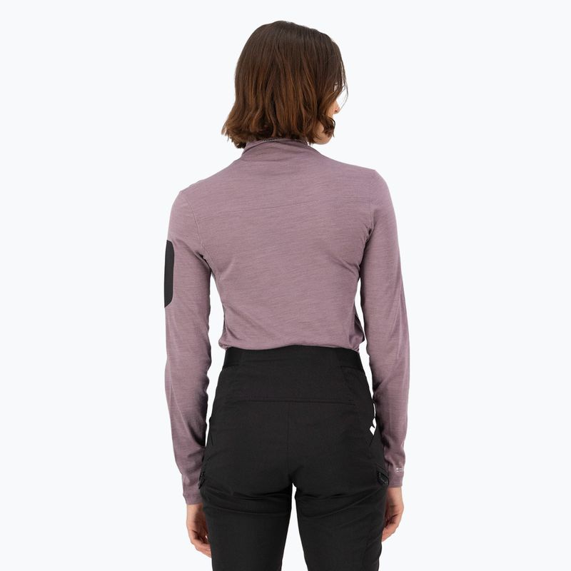 Maglia termica da donna Mons Royale Diversion Mock Neck mauve 2