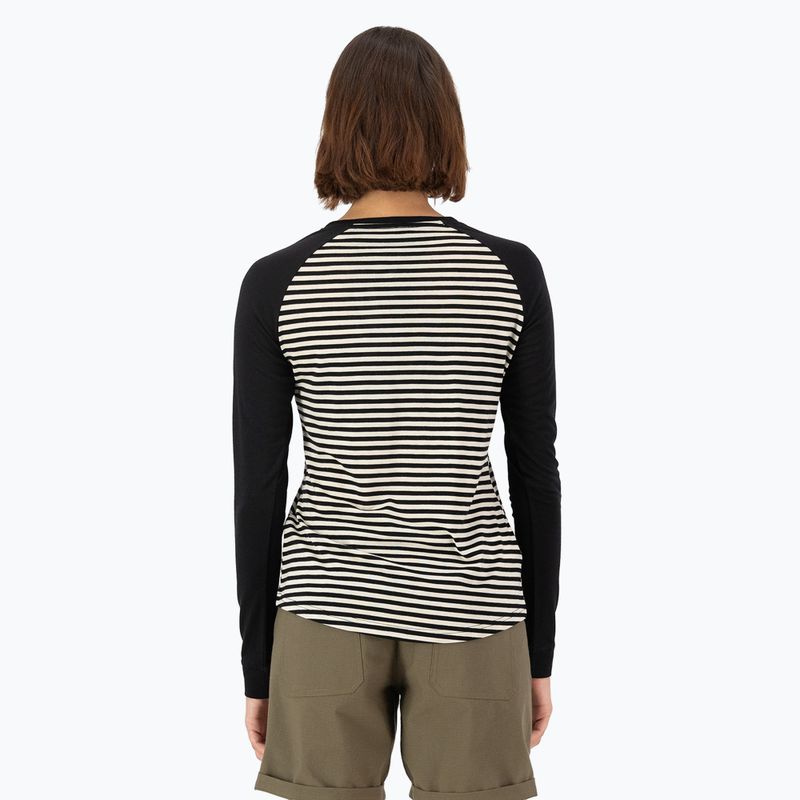 Maglia termica da donna Mons Royale Icon Raglan mr stripe/black 2