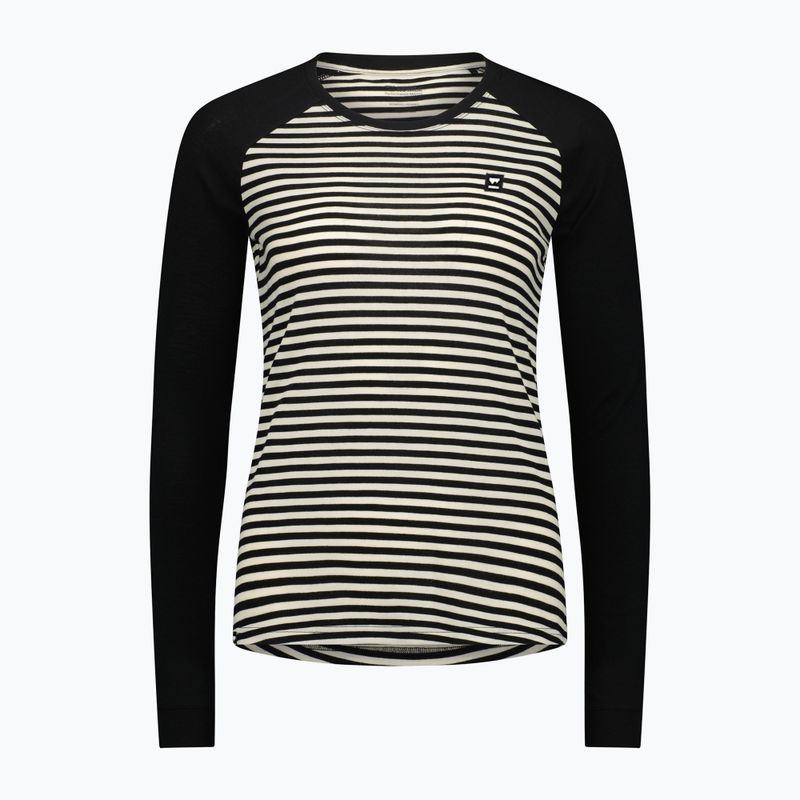 Donna termica a maniche lunghe Mons Royale Icon Raglan mr a righe/nero 3