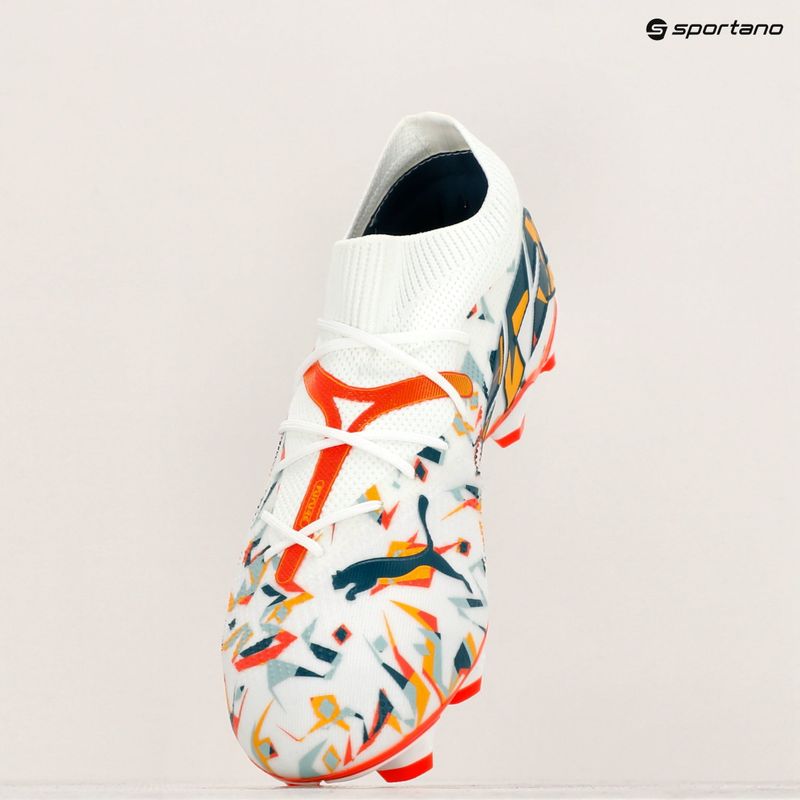 Scarpe da calcio PUMA Future 7 Match Creativity FG/AG white/ocean tropic/turquoise surf/hot heat/sunstream 16