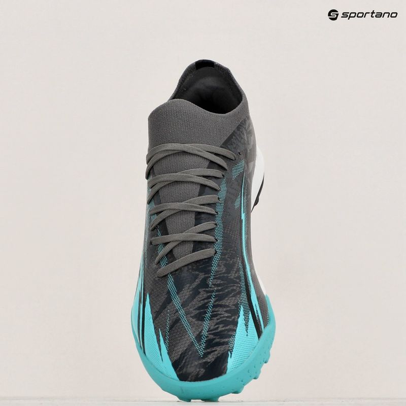 PUMA Ultra Match Rush TT scarpe da calcio grigio forte/puma bianco/electro aqua 16