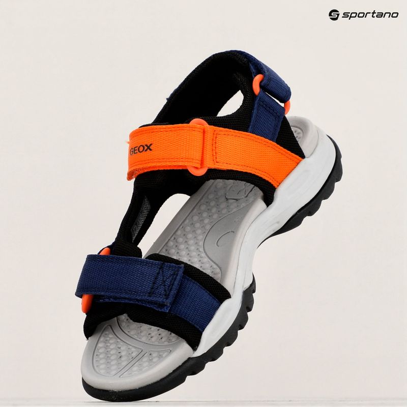 Geox Borealis sandali junior blu oceano/arancio 9