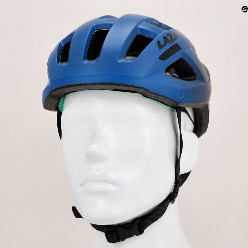 Casco da bicicletta Lazer Tonic KinetiCore blu/nero opaco 9