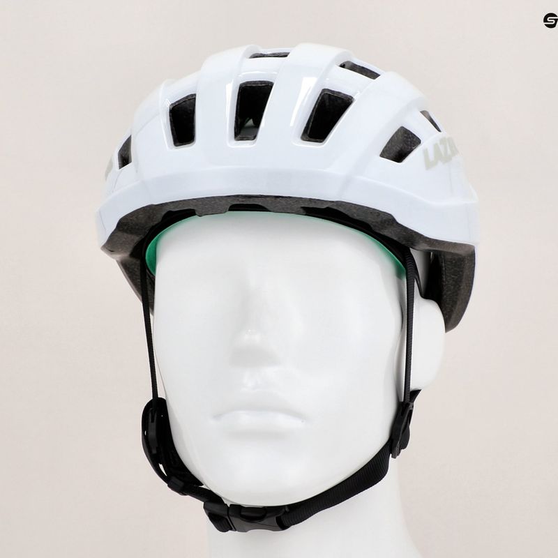 Casco da bicicletta Lazer Tempo KinetiCore bianco 8
