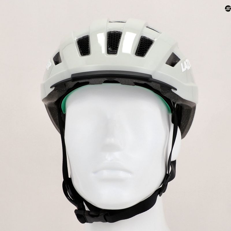 Casco da bicicletta Lazer Codax KinetiCore + net grigio ghiaccio 8