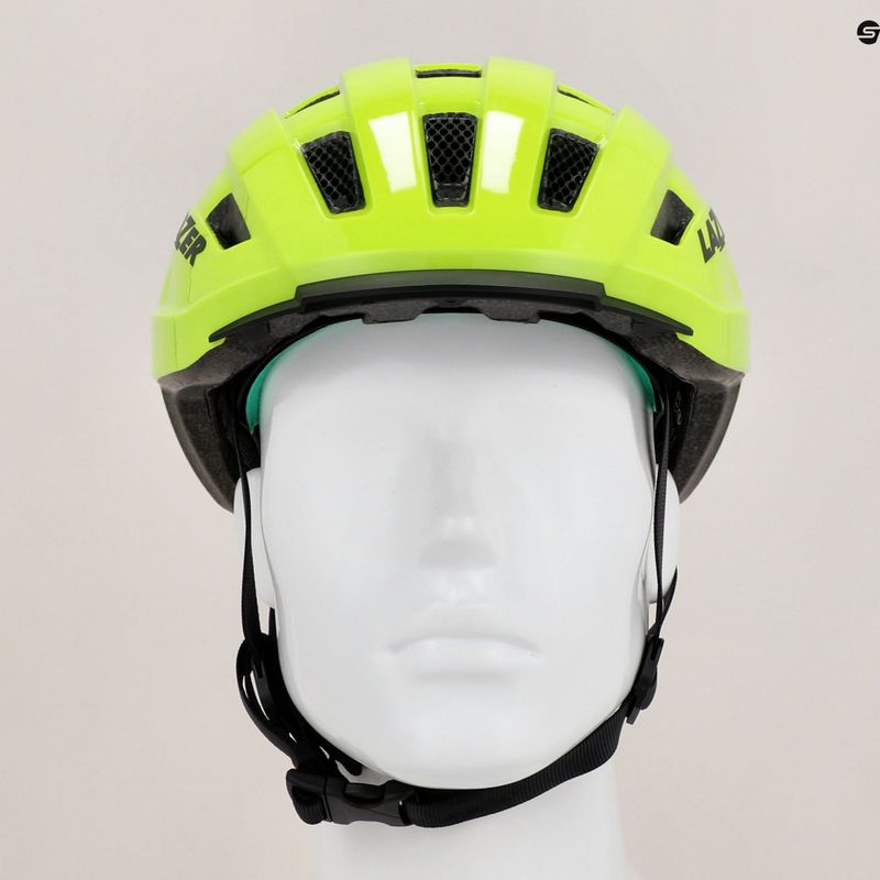 Casco da bicicletta Lazer Codax KinetiCore + net flash giallo 8