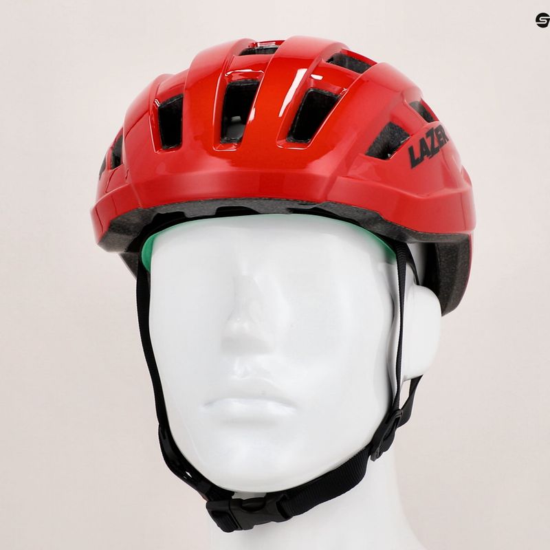 Casco da bicicletta Lazer Tempo KinetiCore rosso 8