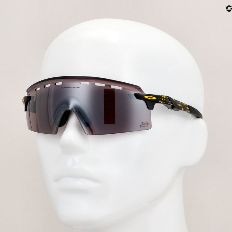 Occhiali da sole Oakley Encoder Strike 2024 Tour De France nero inchiostro/prizm road nero 6