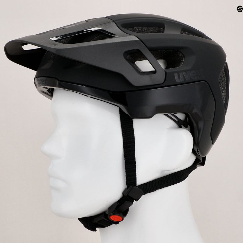 Casco da bici UVEX React nero opaco 12