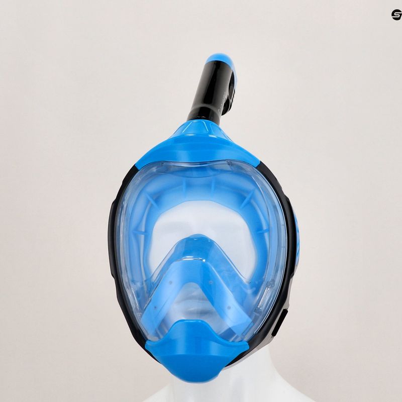 Maschera integrale per lo snorkeling AQUASTIC KAI blu 10