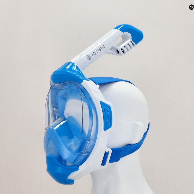 Maschera integrale per lo snorkeling AQUASTIC KAI blu 10