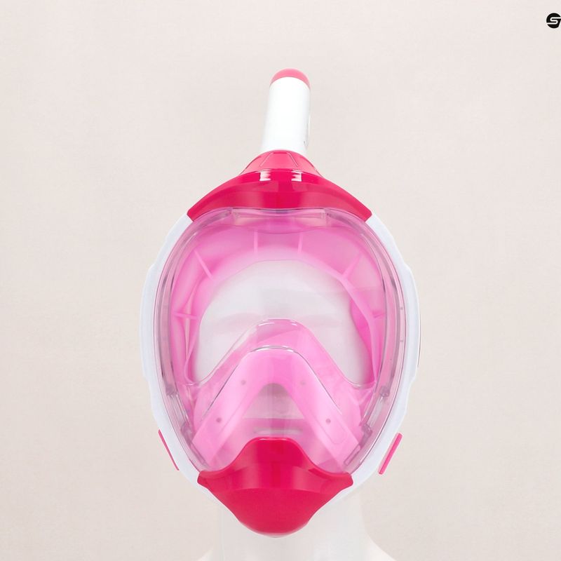 Maschera integrale per snorkeling AQUASTIC KAI rosa 15