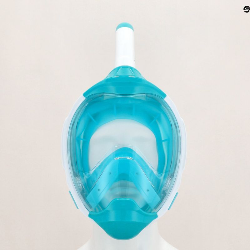 Maschera integrale per lo snorkeling AQUASTIC KAI turchese 10