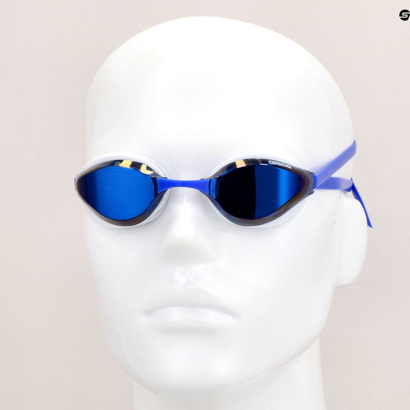 Occhialini da nuoto Arena Python Mirror blu a specchio/bianco 8
