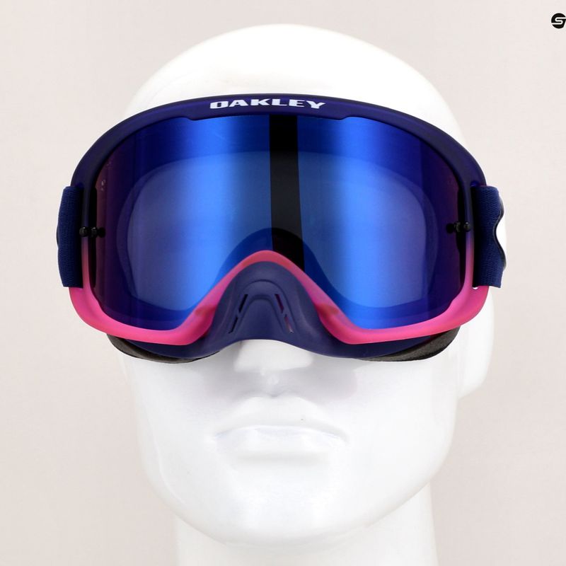 Oakley O Frame 2.0 Pro Occhiali da ciclismo MTB tld navy stripes/nero ice iridium 9