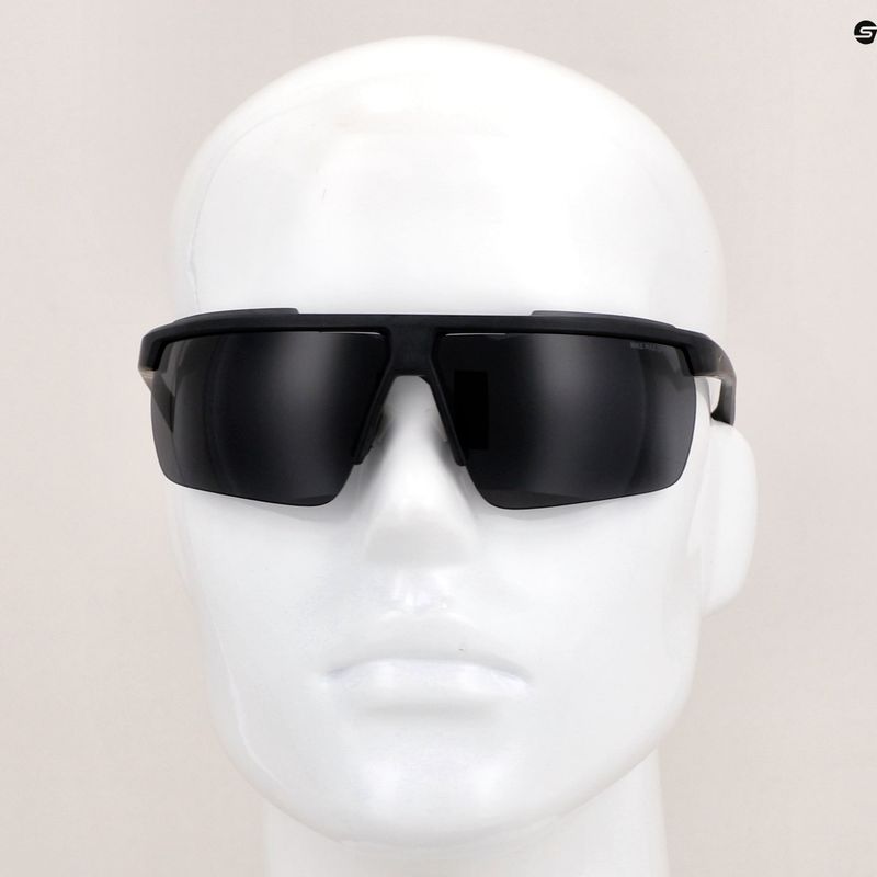 Occhiali da sole Nike Windshield nero opaco/antracite/grigio scuro 8