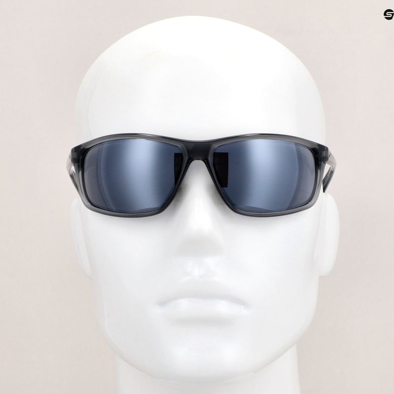 Occhiali da sole da uomo Nike Adrenaline shiny crystal cool grey/grey w/silver mirror 8