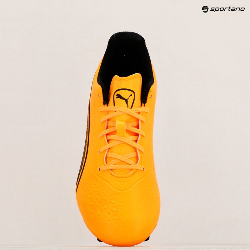 PUMA King Match Fg/Ag sun stream/puma nero/sunset glow scarpe da calcio 9