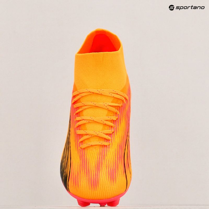PUMA Ultra Pro FG/AG Jr scarpe da calcio per bambini sunset glow/puma nero/sun stream 9