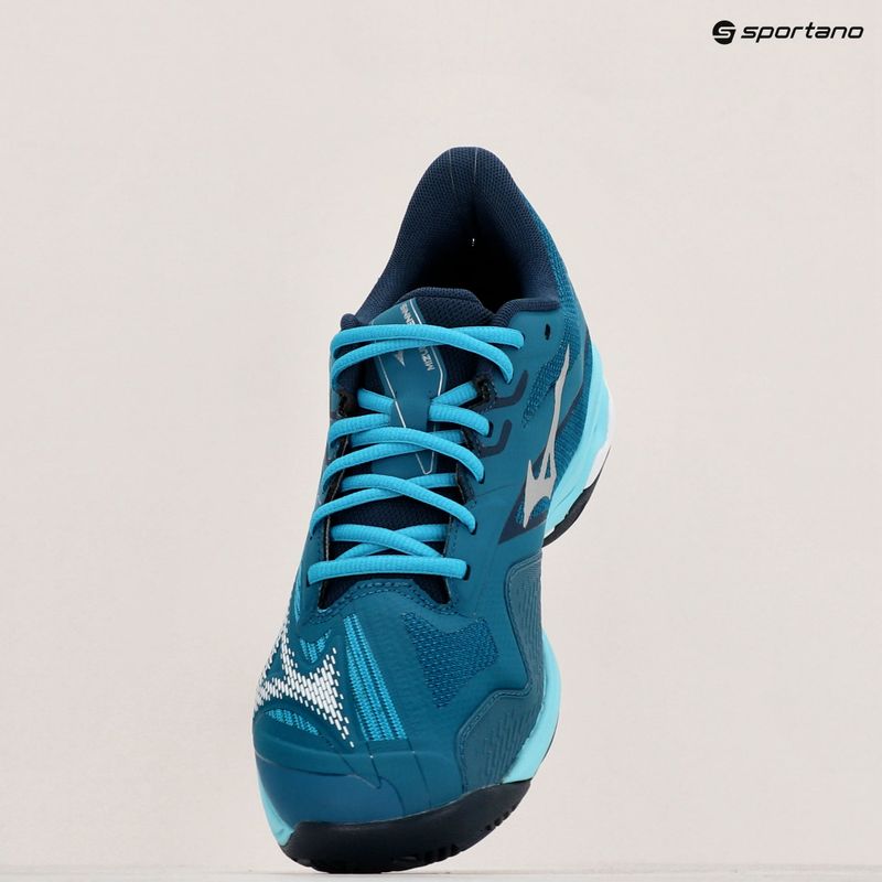 Scarpe da tennis da uomo Mizuno Wave Exceed Light 2 AC blu marocchino / bianco / bluejay 15