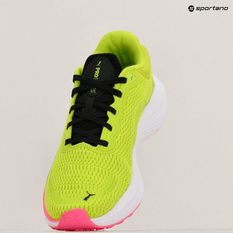 PUMA Scend Pro scarpe da corsa lime pow/rosa velenosa/bianco puma 9