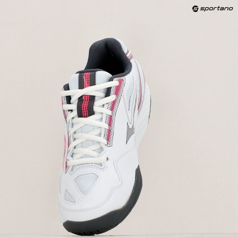 Scarpe da tennis da donna Mizuno Break Shot 4 AC bianco / rosa tetra / turbolenza 9