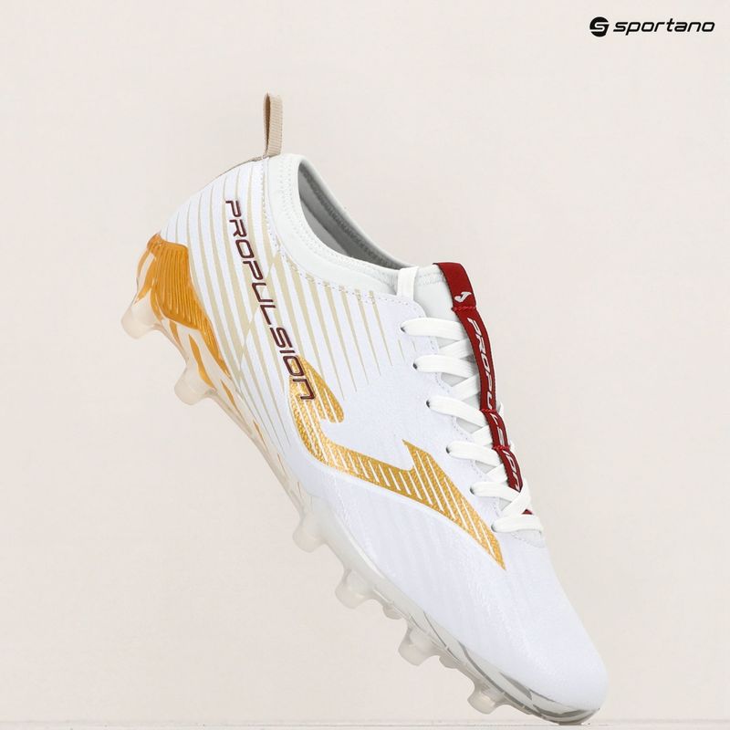 Joma Propulsion Cup FG scarpe da calcio da uomo bianco/oro 10