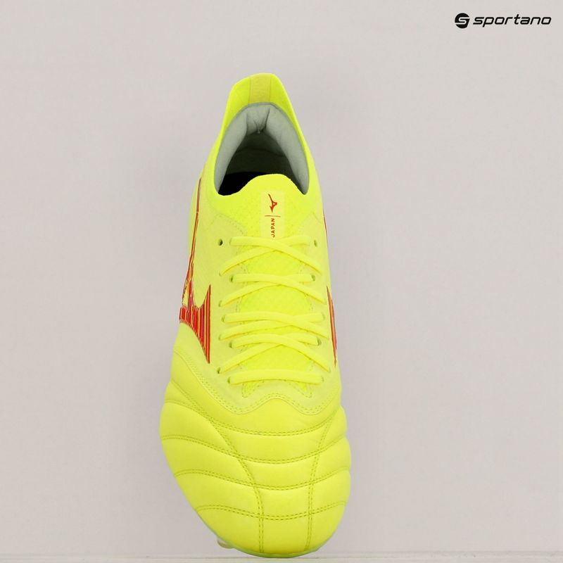Mizuno Morelia Neo IV Β Japan Mix scarpe da calcio giallo sicurezza/flery coral 2/giallo sicurezza uomo 9