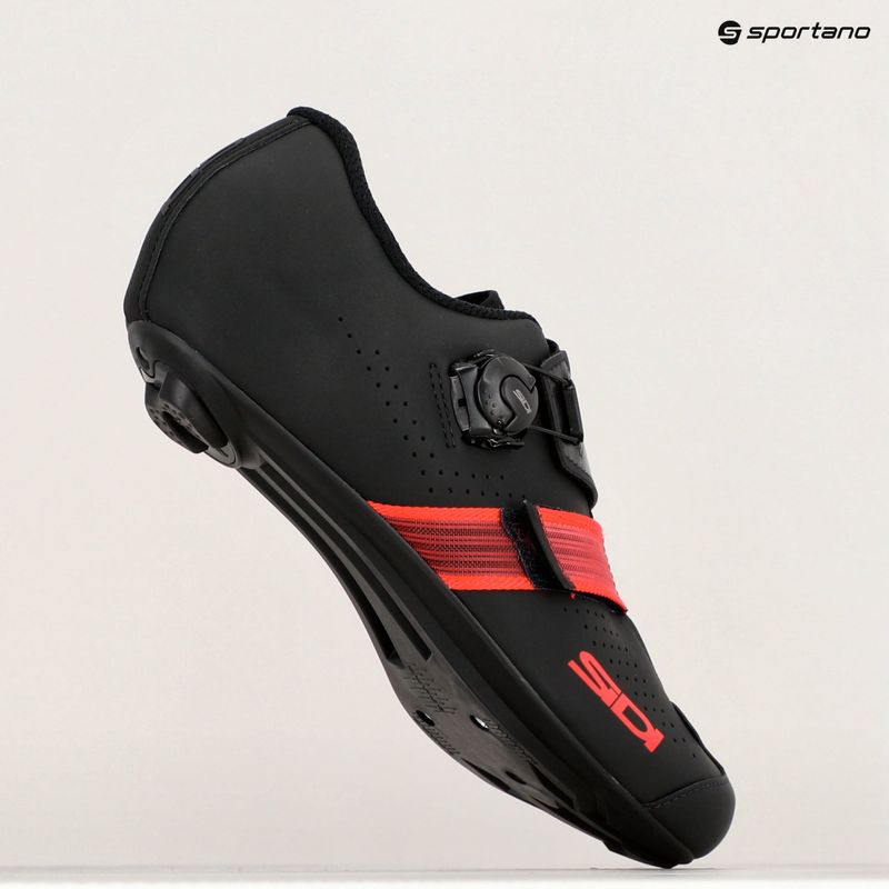Scarpe da strada Sidi Prima nero/rosso da uomo 11
