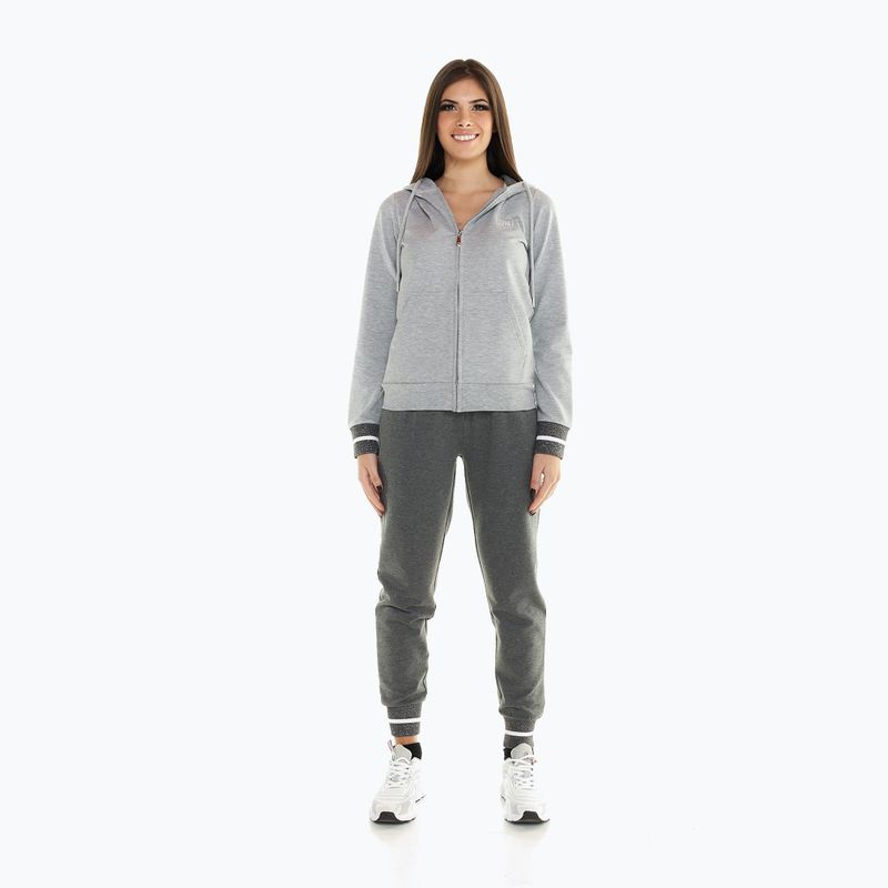 Tuta donna LEONE 1947 Greyss Hoody grigio/melange 3