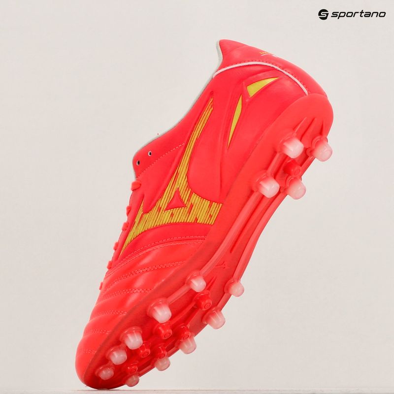 Scarpe da calcio Mizuno Morelia Neo IV Pro AG flerycoral2/bolt2 da uomo 9