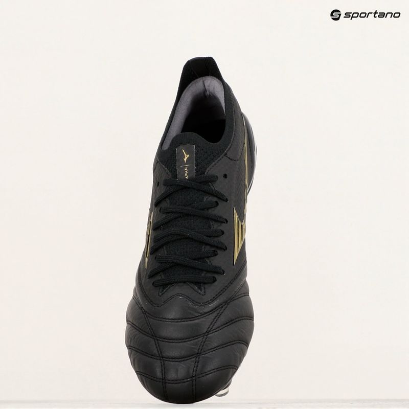 Scarpe da calcio Mizuno Morelia Neo IV Beta SG da uomo nero/oro/nero 9