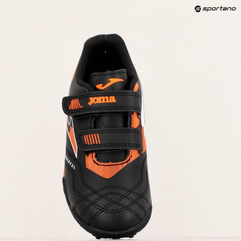 Scarpe da calcio Joma Powerfull Jr TF per bambini, nero 11
