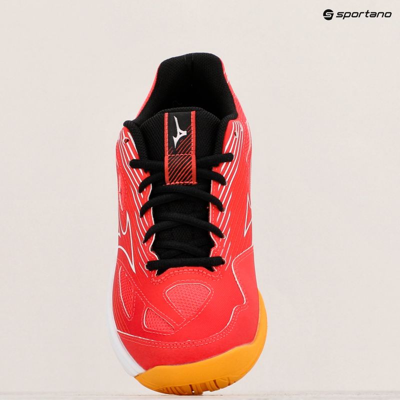 Scarpe da pallavolo da uomo Mizuno Cyclone Speed 4 rosso radioso/bianco/carota 15